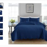 Navy blue bedding